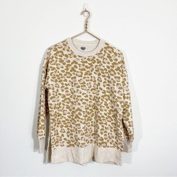 Aerie XS Leopard Crewneck Sweatshirt Cotton‎ - Picture 2 of 11